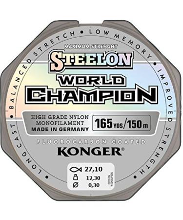 Konger fishing line World Champion Fluorocarbon Coated 0.10-0.30mm/150m monofilament line super strong! 0.30mm / 12.30kg - Buy Online on GoSupps.com