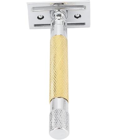 Buy Manual Safety Razor - Zinc Alloy Retro Double Sided Safety Razor for Travel & Home | Eco-Friendly Gold Design - Buy Online on GoSupps.com