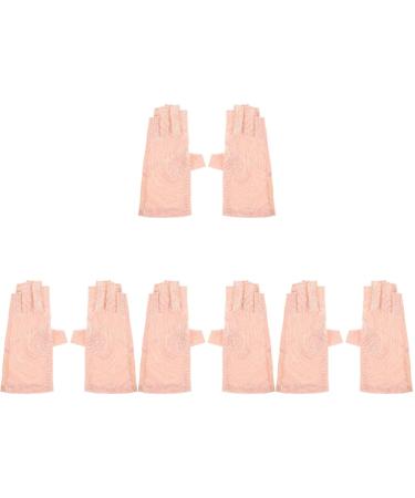 FRCOLOR 4 Pairs Sun Protection Half Finger Gloves Uv Gloves Sun Protection Gloves Riding Gloves Protective Gloves Summer Gloves Uv Hand Protector Miss Ultra Thin Protective Gear Nylon