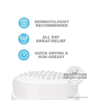 Carpe Underarm Antiperspirant and Deodorant - Eucalyptus Scent, Clinical Strength, 1.69 Fl Oz - Manage Hyperhidrosis, Combat Excessive Sweating - Stay Fresh All Day - Buy Online on GoSupps.com