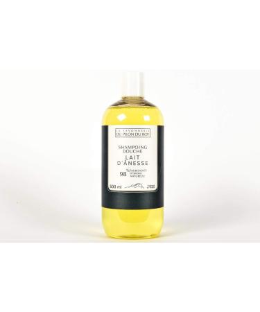La Savonnerie du Pilon du Roy Organic donkey milk shower shampoo - 98% natural origin - Made in Provence - Nourishes soothes and strengthens - 500 ml
