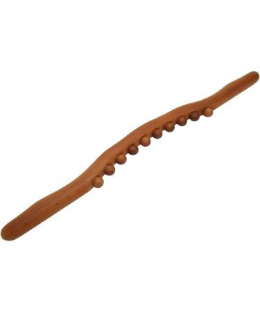 Buy Wooden Gua Sha Massage Scooter Stick with 10 Pearls & 10ml Essential Oil - Perfect for Salons | International Shipping Available - Buy Online on GoSupps.com