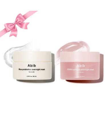 Abib Barrier & Firming Overnight Mask Bundle Rice Probiotics Barrier Jelly + PDRN Collagen Jelly