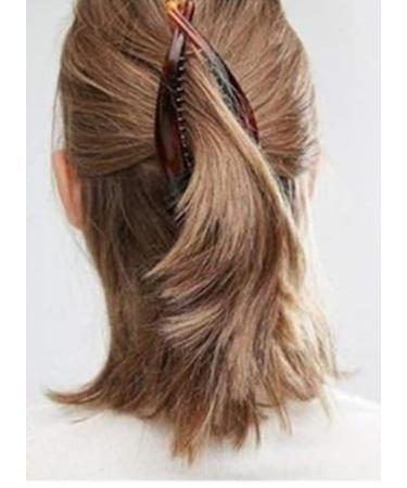 Smrroy 6 Pcs Banana Hair Clips - Resin Fishtail Comb Headdress for Women - Buy Online on GoSupps.com