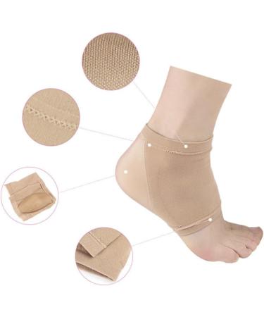 FRCOLOR 2 Pairs Gel Socks Pumps High Heels for Women Womens Shoe Inserts Foot Gel Pads Anti-Crack Socks Plantar Socks Gel Heel Socks Cracked Heel Half Moisturizing Miss Protector - Buy Online on GoSupps.com