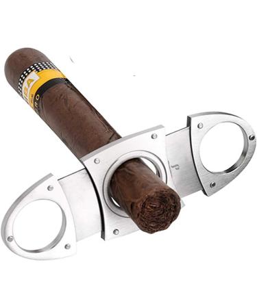 PIPITA Cigar Cutters 2pcs/Pack Stainless Steel Super Sharp Guillotine Cutter with Double Blades Perfect for Cigars Portable with bag - Buy Online on GoSupps.com