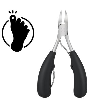 TRHDFW Heavy Duty Long Handled Professional Toenail Clippers for Thick & Ingrown Nails - Men & Seniors - Pedicure Clippers - Super Sharp Curved Blade Professional Nail Clippers