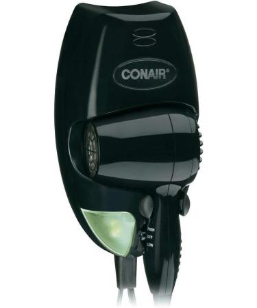 1600 Watts Black Wall-Mounted Hair Dryer - International Shipping Available - Buy Online on GoSupps.com