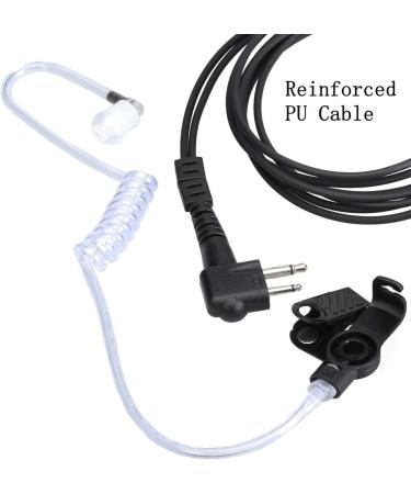 Motorola Walkie Talkie Earpieces with Mic - 2 Pin Acoustic Tube Headset and PPT (2 Pack) - Buy Online on GoSupps.com