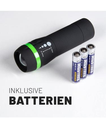 Absina Mini LED Flashlight for Kids - 60 Lumens 110m Range Battery-Operated Focusable - Perfect Gift for Boys & Girls - 1 Pack Black - Buy Online on GoSupps.com