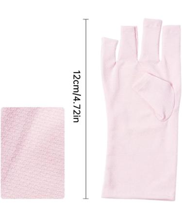 Gel Manicures Glove UV Shield Glove for Gel Manicure Fingerless Nail Glove for Nail Design 2 pairs gloves - Buy Online on GoSupps.com