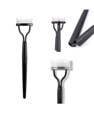 Sixia Collapsible Eyelash Comb Separator Tool with Cover - Black - Buy Online on GoSupps.com