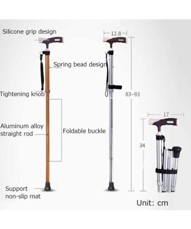 Crutch for The Elderly Folding Walking Stick for The Elderly Safe Additional Scales Height Adjustable Aluminum Ladder Crutches for The Elderly Man Woman Man W It's so Kind of You Prosperous Silver B - Buy Online on GoSupps.com