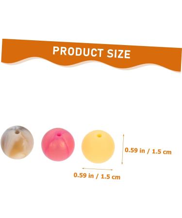 EXCEART Silicone Beads Bulk Set for Jewelry Making - Round Teething Beads for Baby Bracelets and Nursing Necklaces - Wreath Design - 1.5x1.5x1.5CM - 3 Sets - Buy Online on GoSupps.com