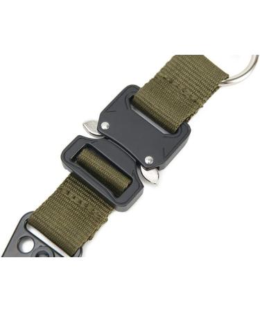 Tactical Key Chain for Men | EDC Gear Clip with HK Clip & Steel Ring | Large Military Molle Accessory in Black - Buy Online on GoSupps.com