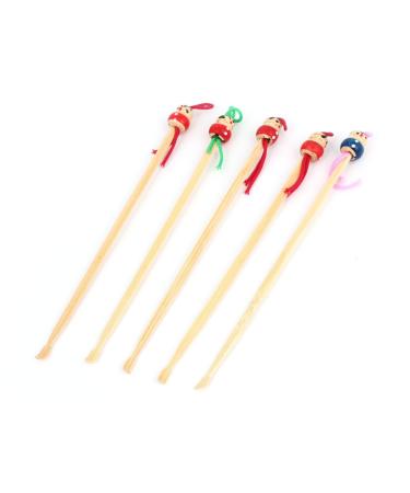 Qtqgoitem Wooden Cartoon Earpick Ear Wax Remover 13.5cm Length (Model: da9 94b a07 b9a a83)