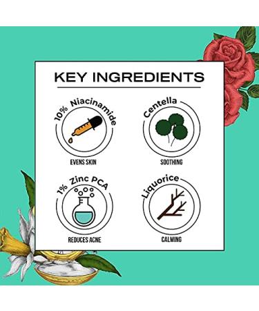 Dr. Sheth s Centella & 10% Niacinamide Face Serum - Best for All Skin Types | 30ml | Hydrating & Brightening Serum for Glowing Skin - Buy Online on GoSupps.com