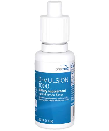 Pharmax D-Mulsion | Liquid Emulsified Vitamin D | 1 fl. oz. | Citrus Flavor