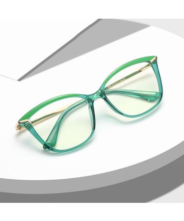 Retro Cat Eye Blue Light Blocking Glasses for Men & Women - Trendy 1.5x Anti Eyestrain Readers in Blue - Buy Online on GoSupps.com