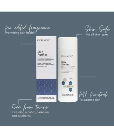 Clinisoothe+ Skin Purifier Daily Cleanser & Acne Treatment with Hypochlorous Technology | Prevent Breakouts & Promote Recovery | All Skin Types | 8.4oz - Buy Online on GoSupps.com