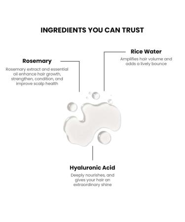 Thrive.Co Rosemary Water Hair Spray | With 100% Natural Rosemary Extract Rice Water & Hyaluronic Acid | For Hair Growth Hair Fall Control Hair Conditioning & Hair Shine | Men & Women 100ml - Buy Online on GoSupps.com