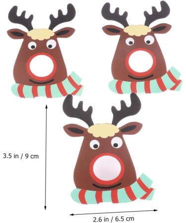  ABOOFAN ABOOFAN 75 Pieces Lollipop Card Decoration Card Lollipop Paper Christmas Message Card Christmas Lollipop Reindeer Candy Holder Chocolate - Buy Online on GoSupps.com