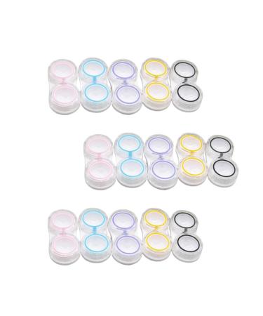 Milist 15er box travel case for contact lenses contact lens container kit right contact lens container contact lens organizer storage of contact lenses travel eyes accessories