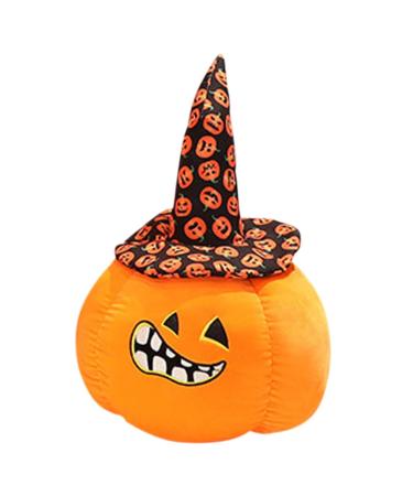 BESTonZON Pumpkin Pillow Pumpkin Throw Fluffy Pumpkin Cute Sofa Pumpkin Shaped Lovely Pumpkin Cute Plush Halloween Stuffed Pumpkin Decorations Elastic Fleece Child Cartoon As Shown 2 24X15X10CM