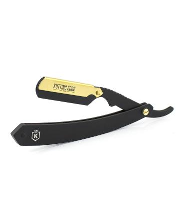 Kutting Edge Professional Straight Edge Razor - 100% Stainless Steel Barber Razor with 10 Derby Double Edge Blades - Ideal for Traditional Shaving - Buy Online on GoSupps.com