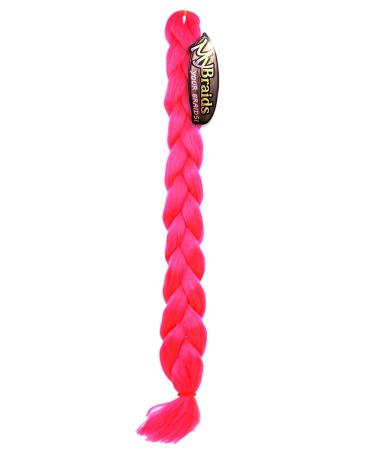 Mybraids Premium 2m Long 1-Colored Braid Hair - Perfect for Rasta Braids Dreads Crochet Twist & Box Braids - Art Hair Extensions (14-Y Pink) - Buy Online on GoSupps.com