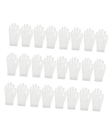 Beatifufu 12 Pairs Moisturizing Gloves Work Gloves Moisturizing Overnight Gloves Working Gloves Cotton White