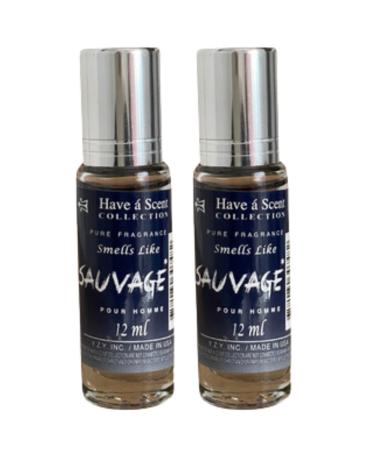Smell Like Sauvage Pour Homme for Men Roll On Oil 12ml (Pack of 2)