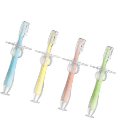 Buy TOVINANNA 12 STK Silicone Toddler Toothbrush Set - Safe & Soft Brush for Babies - Durable Training Brush & Bite Ring - Ideal for Kids Oral Care - Buy Online on GoSupps.com