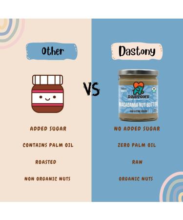 Dastony Macadamia Nut Butter 8 oz | Creamy, Organic & Delicious - Buy Online on GoSupps.com