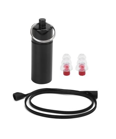 Fidelity Concert Ear Plugs Musicians Ear Plugs Noise Reduction Music Earplugs with Gel Cord Storage Bottle Red