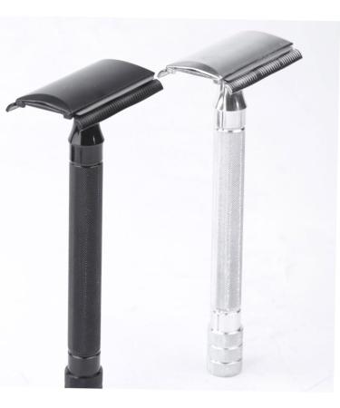 Buy Beavorty Manual Razor & Silicone Travel Bottles | Small Wallet Organizer for Men - Double-Sided Hair Razor Blade - Buy Online on GoSupps.com