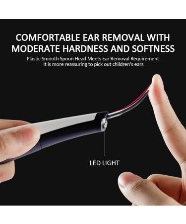Vibrating Ear Wax Removal Tool with Light - Safe Ear Wax Cleaner for Adults or Kids with 4 Ear Pick Pieces and Brush - White - Buy Online on GoSupps.com
