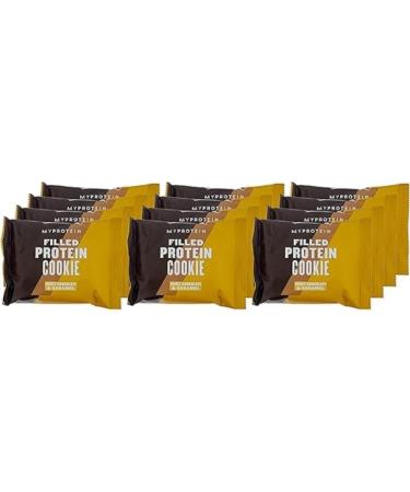MyProtein Protein Filled Cookie Double Chocolate and Caramel 75 g Box of 12 - Buy Online on GoSupps.com