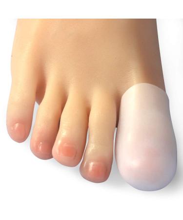 Hoogoo Big Toe Caps 10 Pack Gel Toe Sleeves Toe Bandage Cover for Big Toe Silicone Toe Protectors Man & Woman
