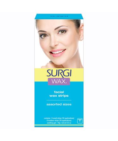 Surgi-wax Facial Honey Wax Strips For Face Upper Lip  Chin & Cheek