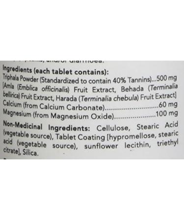 NOW Triphala Tablets 500mg 120 Count - Buy Online on GoSupps.com