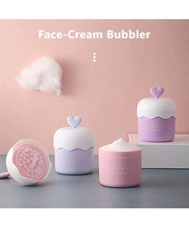 Foam Bubble Maker | Pink Facial Cleanser Foamer Cup | Cute Skin Care Tool for Effortless Cleansing - Buy Online on GoSupps.com