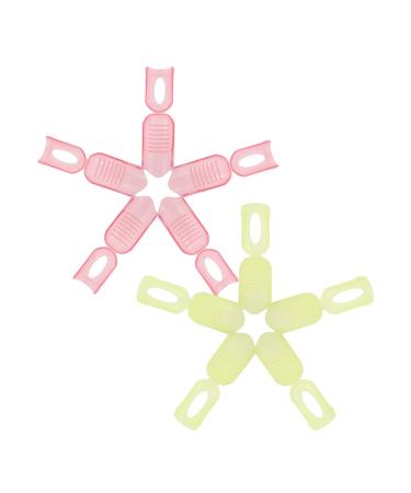 Homoyoyo Pince Dissolvant Pour Ongles En Plastique Ajustable 10 Pi ces Taille Moyenne Clip Antid rapant Pour Nail Art Usage Professionnel Et Personnel En Gel Vernis Semi-permanent