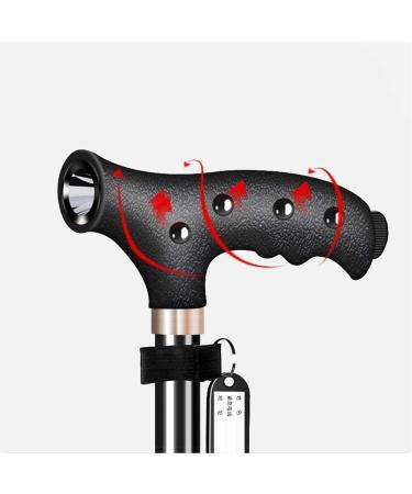 Walking Stick Walkers for Seniors Cane Elderly Crutches Aluminum Alloy Walking Stick 10- Speed Expansion with Light One Foot Four feet Big Four Foot Base Interchange 74-97. 3 cm Long Elder - Buy Online on GoSupps.com