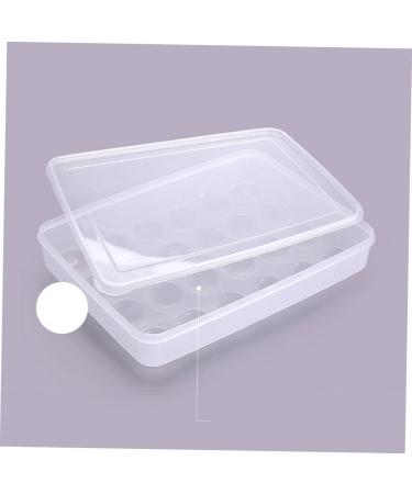 Zerodeko Covered Egg Holder 24 Egg Storage Container Fridge Containers Egg Rack for Refrigerator Egg Holder Tray Food re-usable - Buy Online on GoSupps.com
