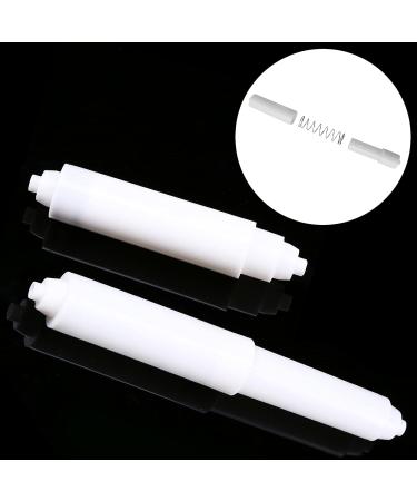 Toilet Paper Holder 3PCS Plastic Tissue Toilet Paper Holder Roller Replacement Toilet Roll Holder for Bathroom Spring Loaded (15.8cm Length White) - Buy Online on GoSupps.com