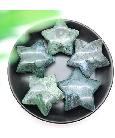 Natural Crystal Rough Beautiful 1PC Natural Moss Agate Star Crystal Gemstone Polished Gifts Natural Quartz Crystals - Buy Online on GoSupps.com