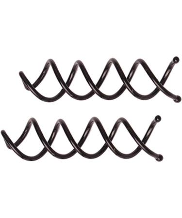 5 set 2 Pieces Women Spiral Hair Pin DIY Hair Style Metal Spin Clip Bun Stick Pick Twist Screw Hair Pins 5 set (black) - Buy Online on GoSupps.com