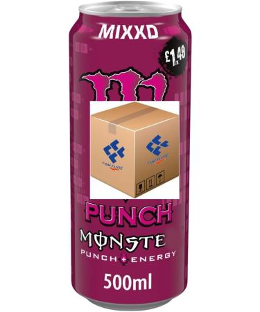  THE FORTUNE GROUP LONDON LTD Monste Energy Drink Mixed Punch 12 x 500 ml - Buy Online on GoSupps.com