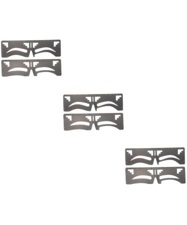 FOMIYES 6 Pcs Eyebrow Ruler Eyebrow Makeup Tools Brow Tool Molds Brow Shaping Stencil Supplies Eyebrow Shape